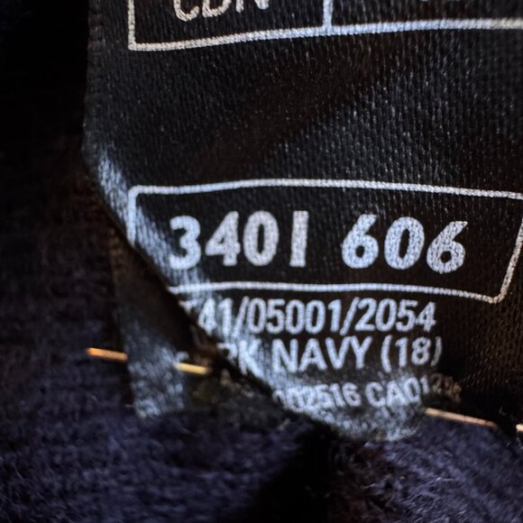 St Michael by Marks & Spencer Merino Wool Cardigan Made in England Dark Navy 14 - Picture 7 of 12